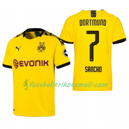 Fußballtrikots Borussia Dortmund Jadon Sancho 7 2019-2020 Kurzarm Heimtrikotsatz kaufen